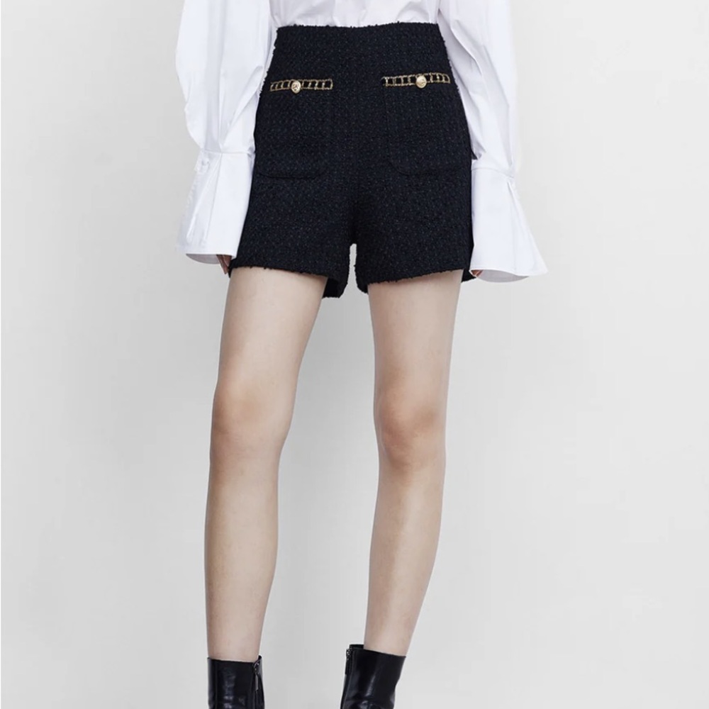 Boucle Sequin Detail Women's Shorts
